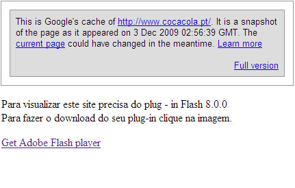 Como google ve uma página em Flash!
